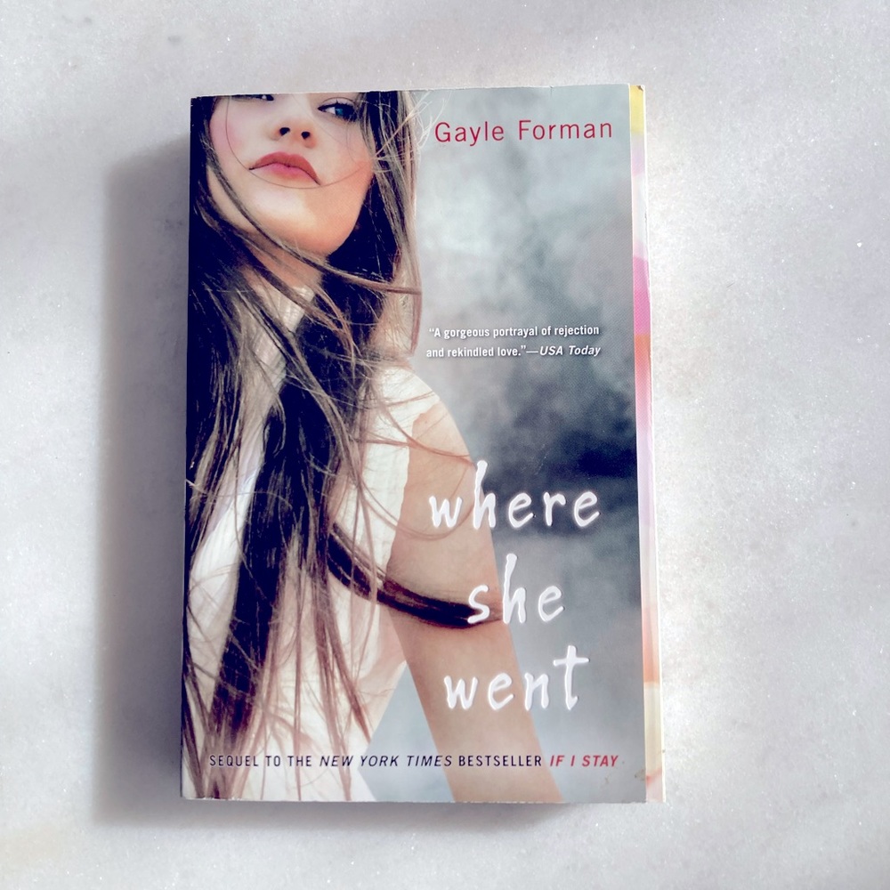3/$20 - book - Where She Went, by Gayle Forman (Fiction paperback novel)